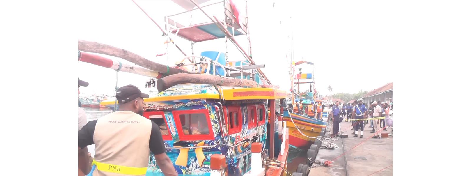 දකුණු මුහුදේදී අත්අඩංගුවට ගත් මත්ද්‍රව්‍ය ගොඩබිමට